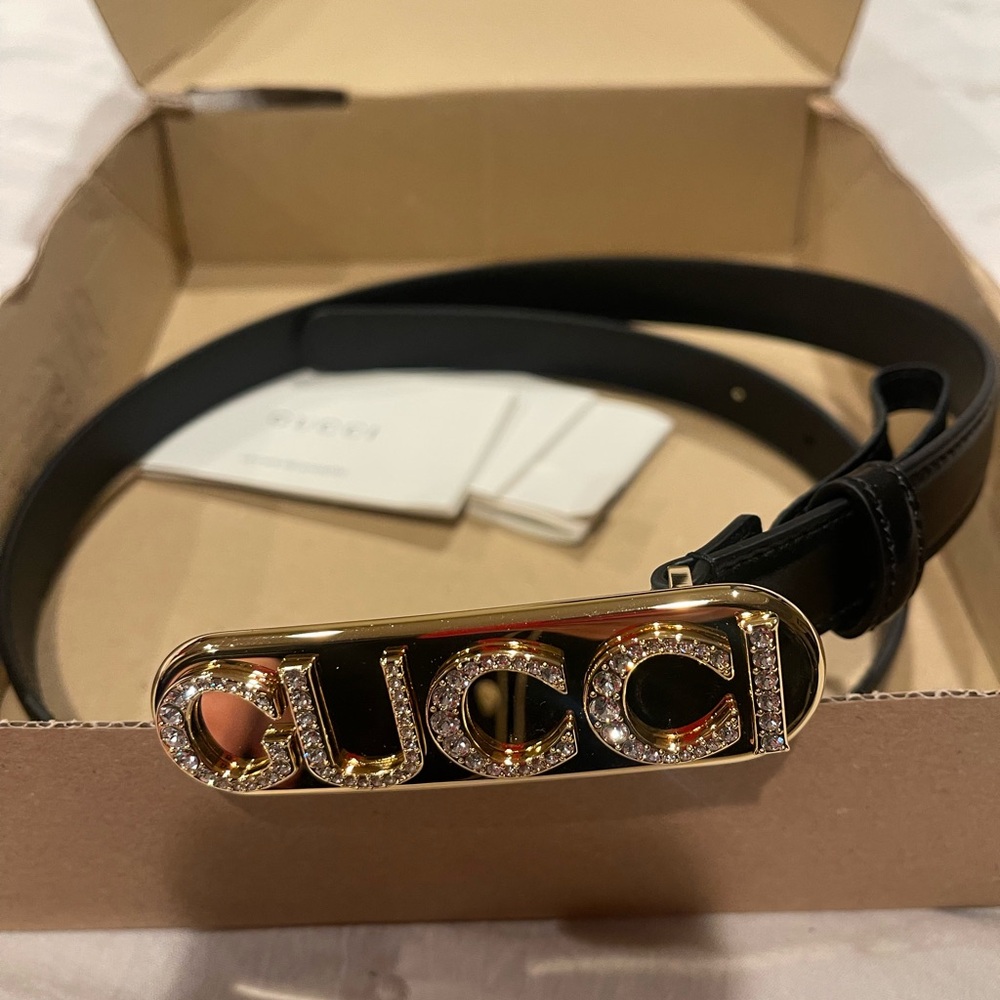Gucci Black and Gold Belt Limited edition